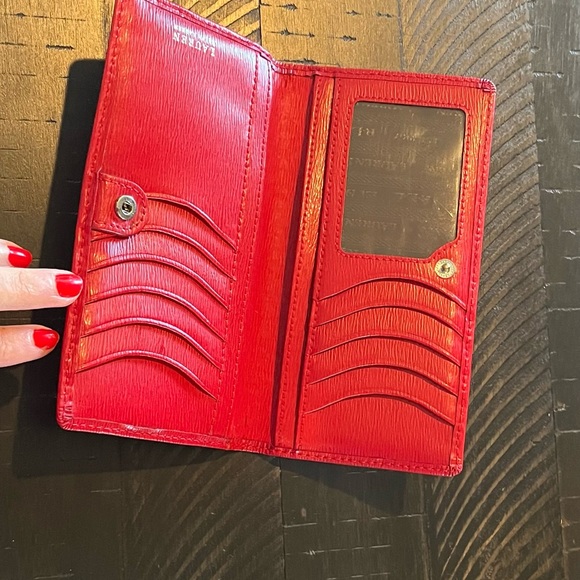 Red Ralph Lauren wallet - Picture 2 of 10